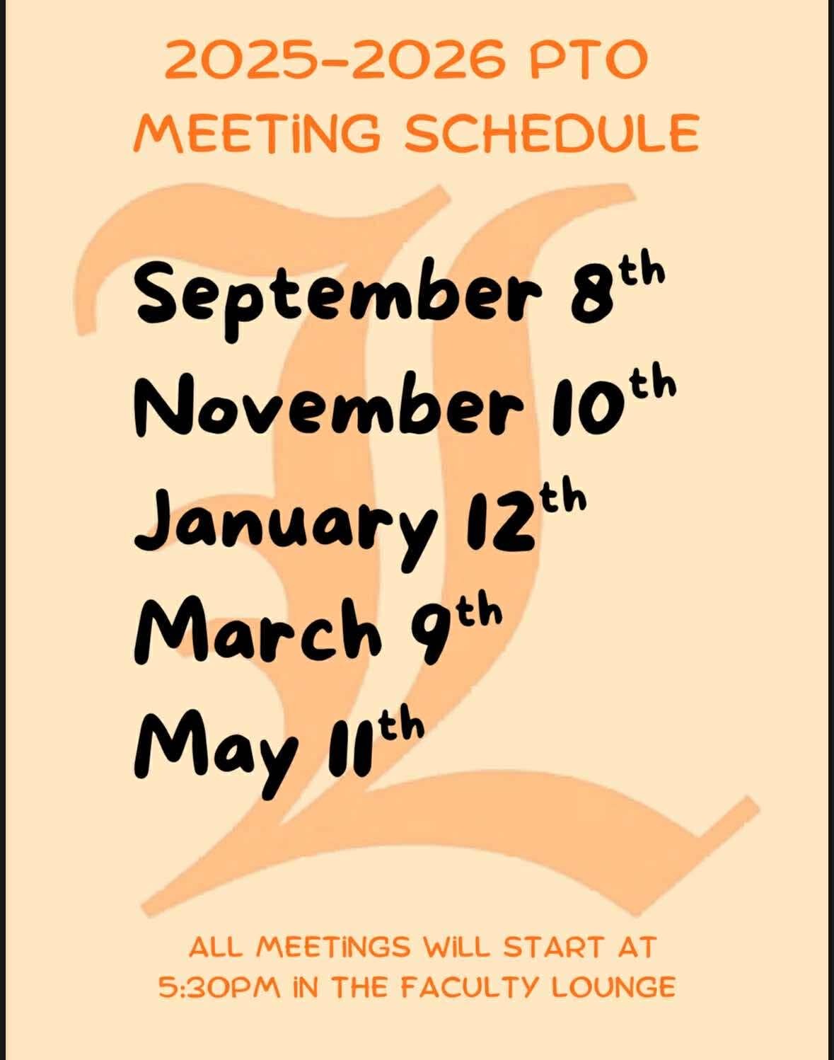 Meeting Dates